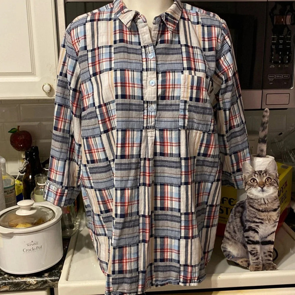 Womens Joan Rivers casual 3/4 sleeve regular pullover shirt size XL - Picture 1 of 4